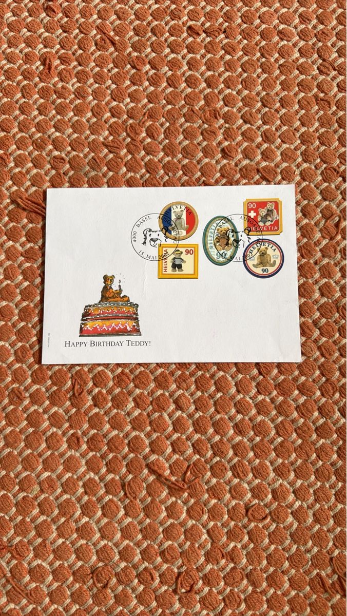 Tous les timbres: Briefkuvert Teddy Bär Geburtstag 2002 – Neuf avec emballage d'origine à Flums par Eugenio.gomringer