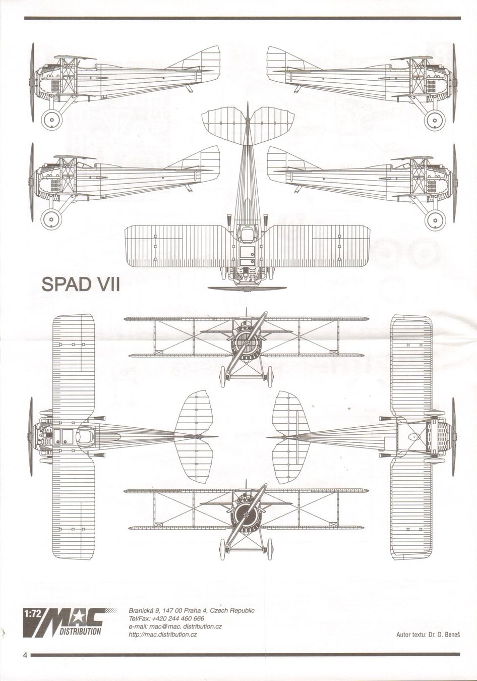 Kit di modellismo & Modellini statici: 1/72 Spad VII C.1 MAC 72048 – Nuovo e nell'imballaggio originale da Sion venduto da mika-0926 2