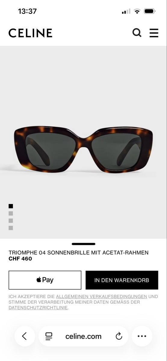 Celine Lunettes & Verres: Celine Thriomphe 04 sonnenbrille  – D'occasion à Zollikon par jud_cmm9
