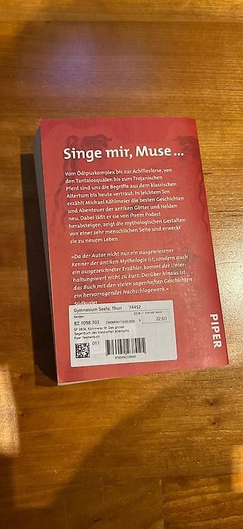 Bücher: Das Grosse Sagenbuch des klassischen Altertums – Gebraucht aus Wimmis von nik_7vm7 1