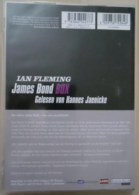 Audiolibri: Ian Fleming: James Bond (Box 2)  Lesung   2 mp3-CD's – Usato da St. Gallen venduto da elkapone 2