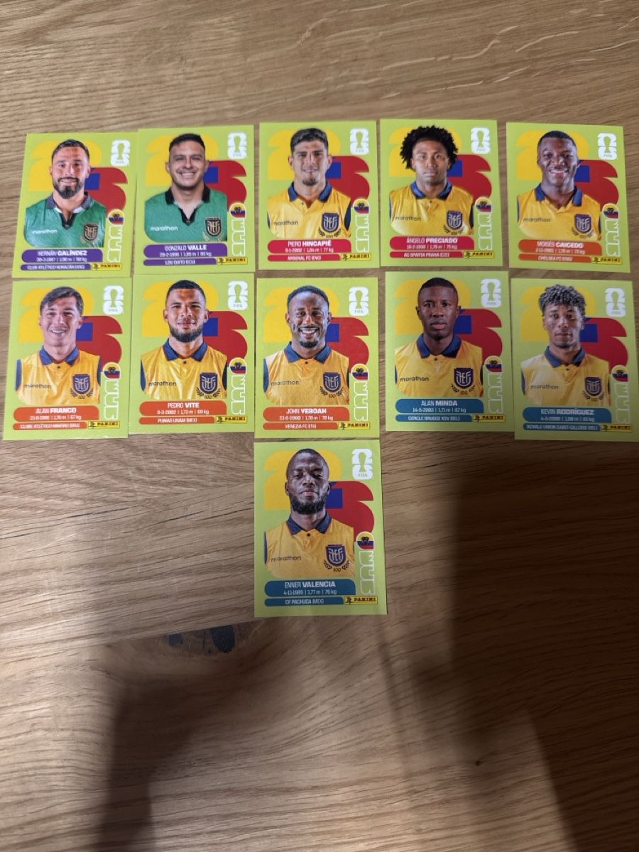 Panini Sammelbilder & Trading cards: Panini Klebe Bilder WM 2026 Ecuador – Neu (gemäss Beschreibung) aus Gamsen von Lionel321