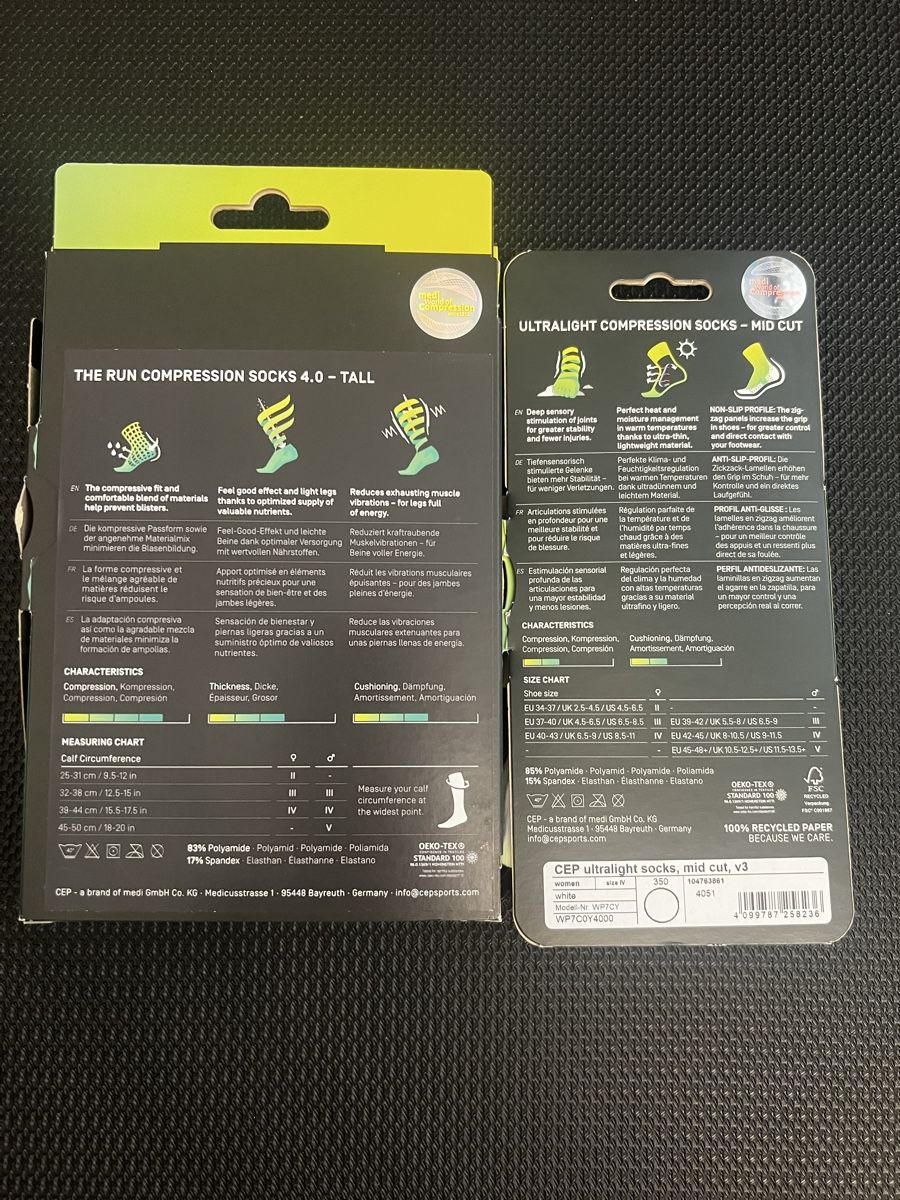 Chaussettes: Damen CEP Laufsocken Bundle – Neuf avec emballage d'origine à Obfelden par running_mike 1