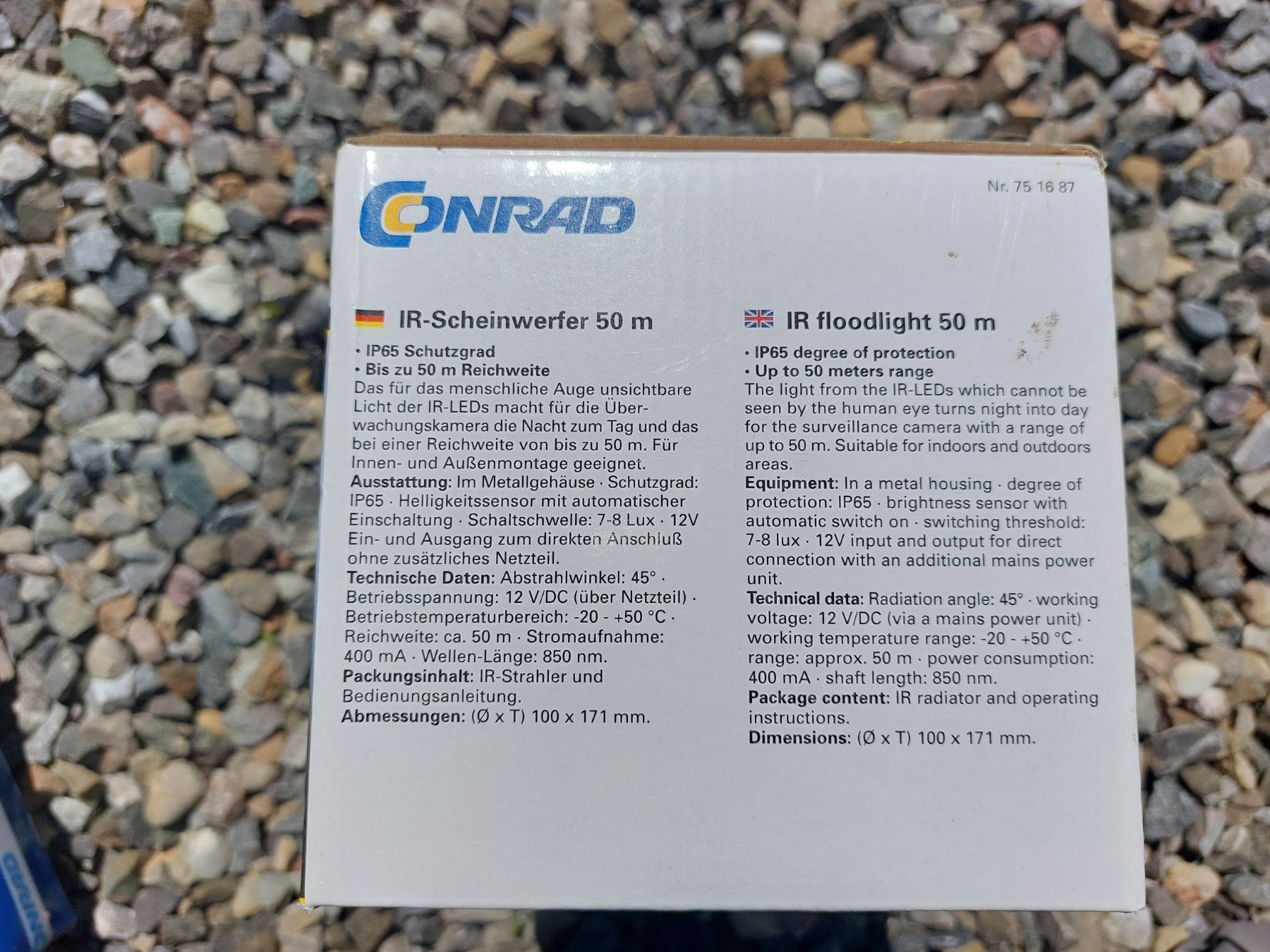Fari: IR Strahler bis 50 Meter – Nuovo e nell'imballaggio originale da Ottikon venduto da nag-champa77 1