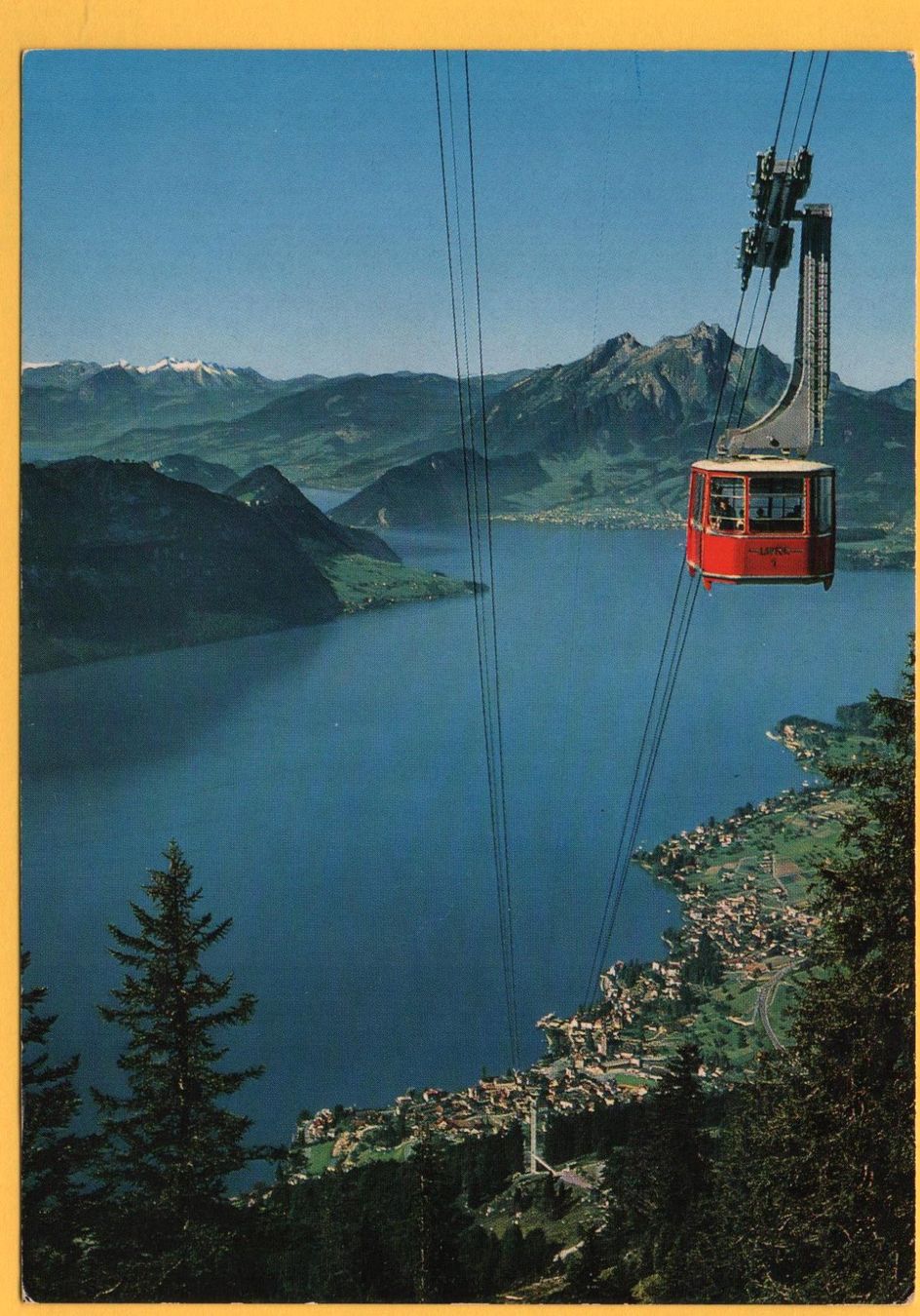 Ansichtskarten: WEGGIS RIGI KALTBAD Luftseilbahn – Gebraucht aus Jona von philajona