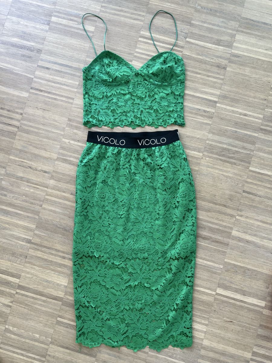 Lotti di vestiti: Green Lace Top and Skirt Set S – Nuovo (secondo la descrizione) da Dübendorf venduto da kat_yx9r 1