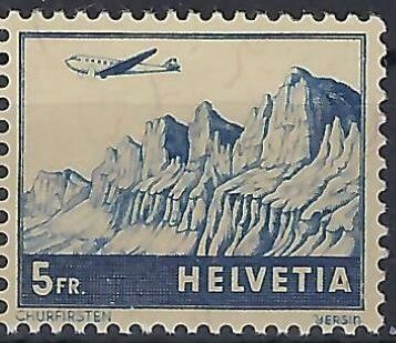 Alle Briefmarken: F34 Postfrische Marke Kat. 80.- – Gebraucht aus Fislisbach von Zigzag12