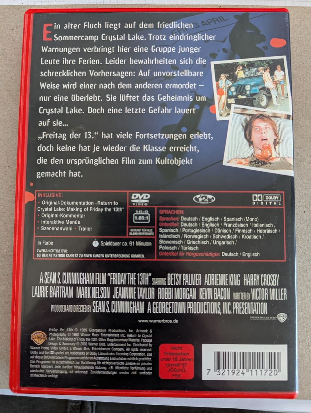 Tutti i DVDs: Freitag der 13. – Usato da Aarau venduto da usmichi 1