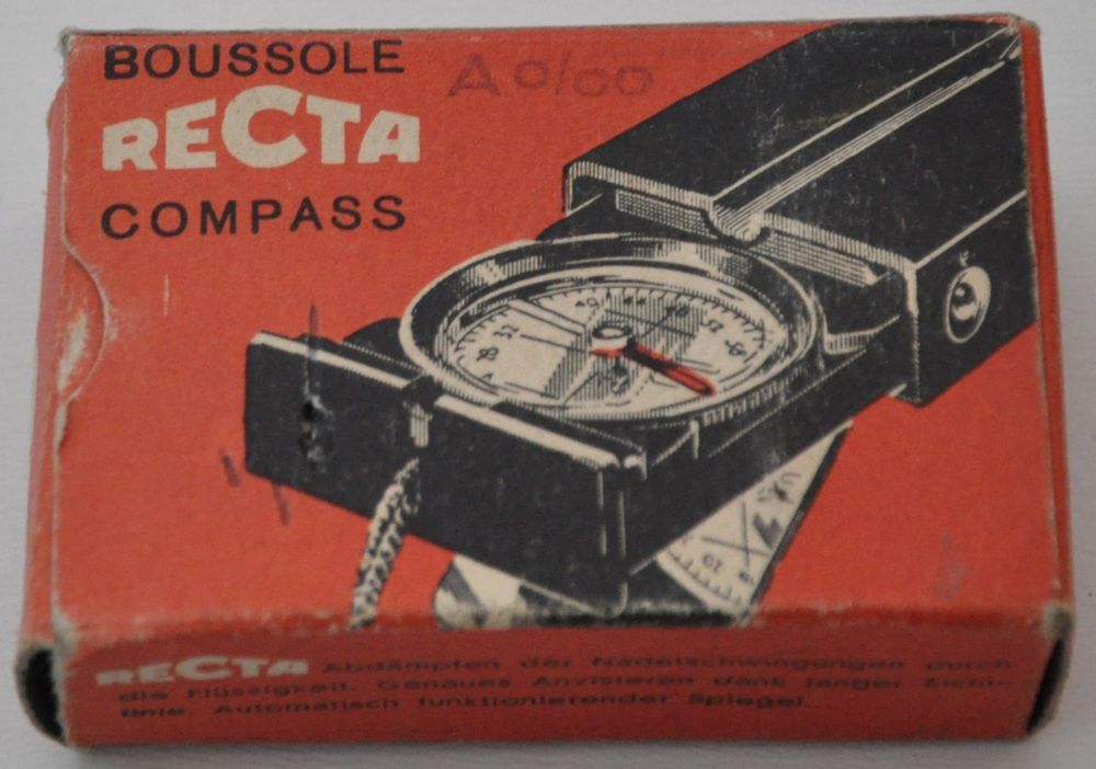 Kompass RECTA Bienne-Suisse neu in Orig.Verpackung mit Anl. (Neu ...