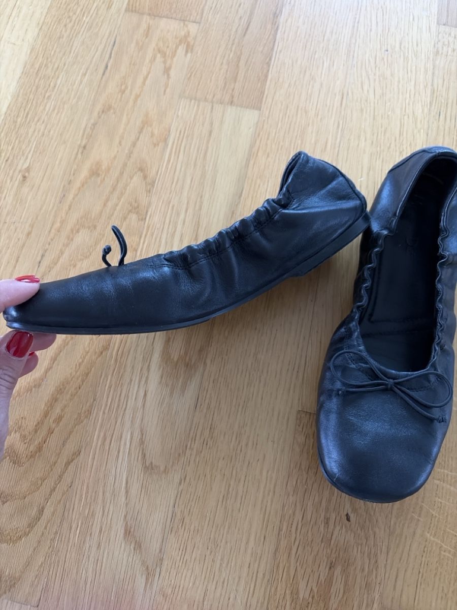 Massimo Dutti Scarpe da donna: Massimo Dutti, schwarze Leder Ballerinas Grösse 38 – Usato da Zürich venduto da ufe_f5q5 1
