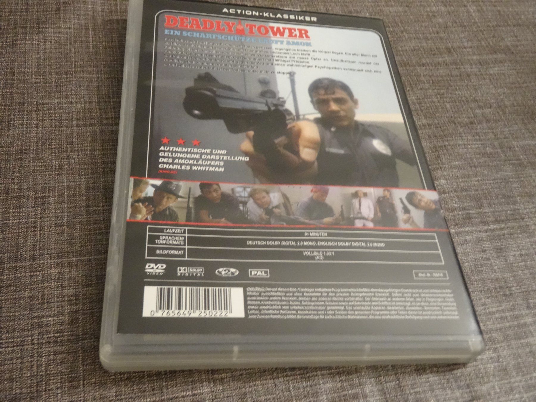 Alle DVDs: DVD Deadly Tower Ein Scharfschütze läuft Amok – Gebraucht aus Olten von Disc-Verkauf 2