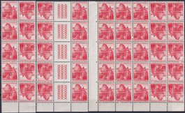 1936-1942, K35 5er Bogen (2x) +S56 im 5er Block, selten !