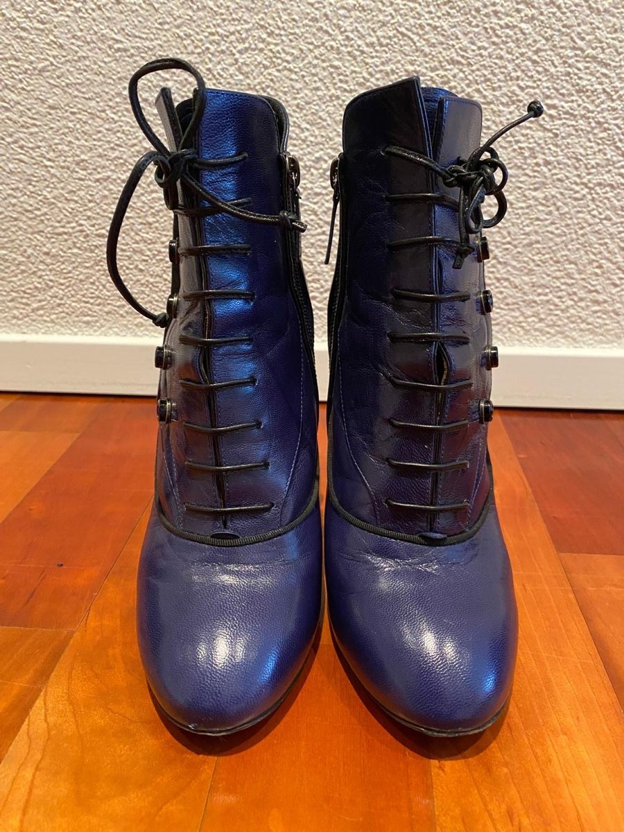 Scarpe da donna: Stiefeletten Tabitha Simmons Leder blau – Usato da Zug venduto da Markan67 5