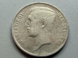 1 Franc 1911 Belgien-Silber 835/1000