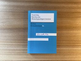 Buch: Epochen der deutschsprachigen Literatur Reclam XL