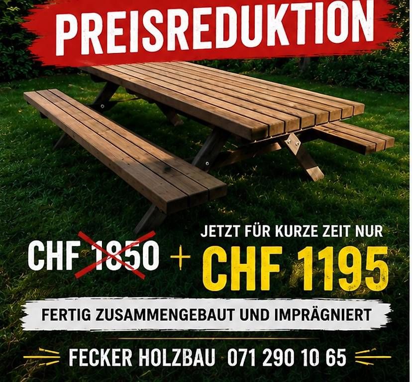 Set di tavolo e panche: Sitzbankgarnitur Gartentisch Holz Lounge – Nuovo (secondo la descrizione) da Arbon venduto da Vollgas_78