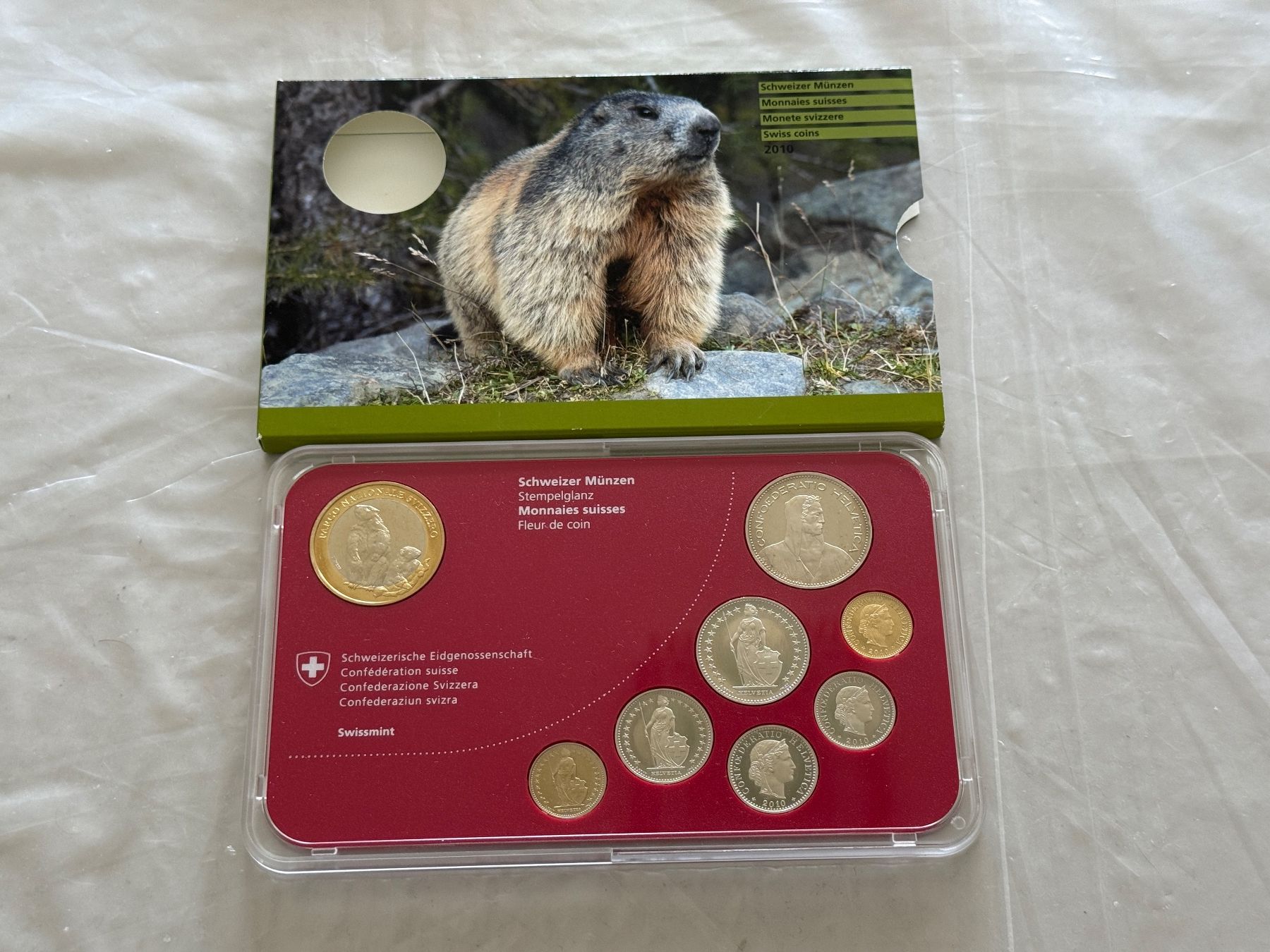 Tutti le monete: Schweizer Münzsatz 2010  Stempelglanz – Nuovo (secondo la descrizione) da Wallisellen venduto da SWISS_SILVER1 1