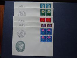 1963 Pro Juventute 4er Block FDC - Adresslos