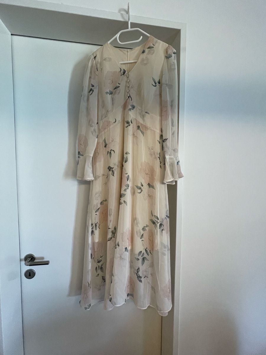 Shein Vestiti: Blumenkleid Langarm luftig leicht M – Usato da Bremgarten AG venduto da arl_8nbf