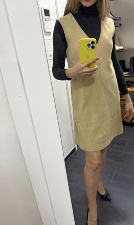 Stylish Suede BENETTON Dress, S-M