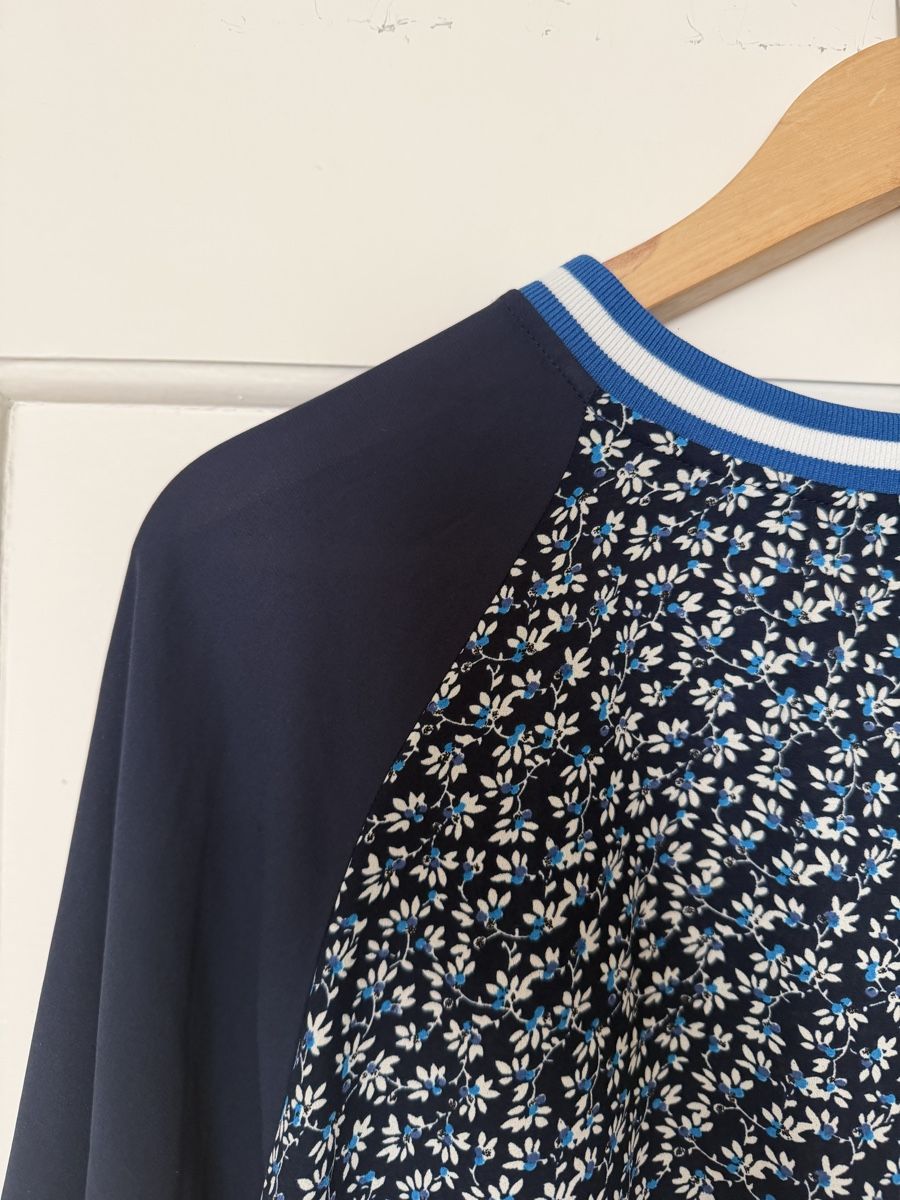 H&M Camicette: Bluse mit Blumenmuster & abgesetzten Ärmeln – Usato da Zürich venduto da Nadgb1303 2