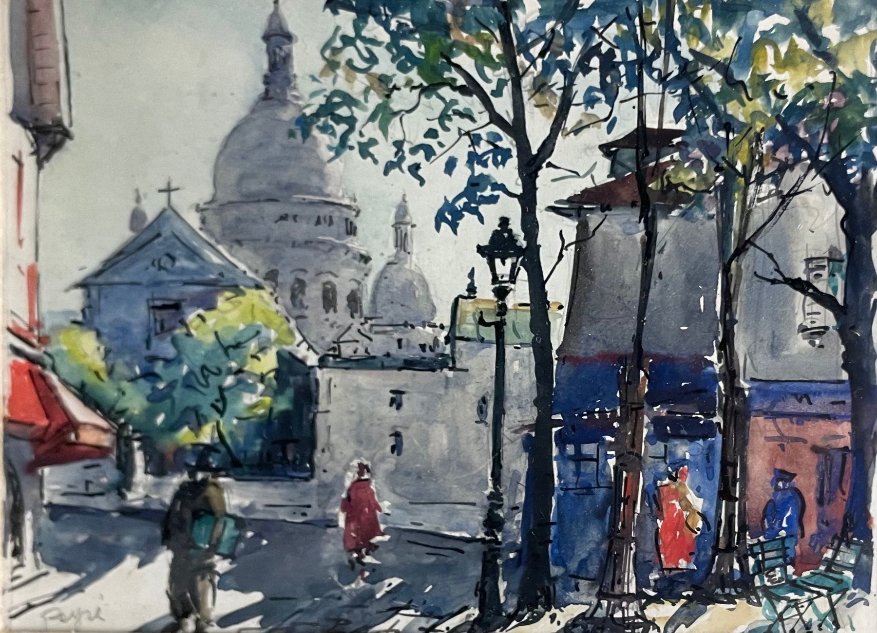 Gemälde: Peyré aquarelle Montmartre Paris – Gebraucht aus Biel/Bienne von Galaq