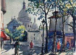 Peyré aquarelle Montmartre Paris