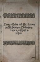 Diessenhofen Heilige  Kupferstich von  X. Meyer selten