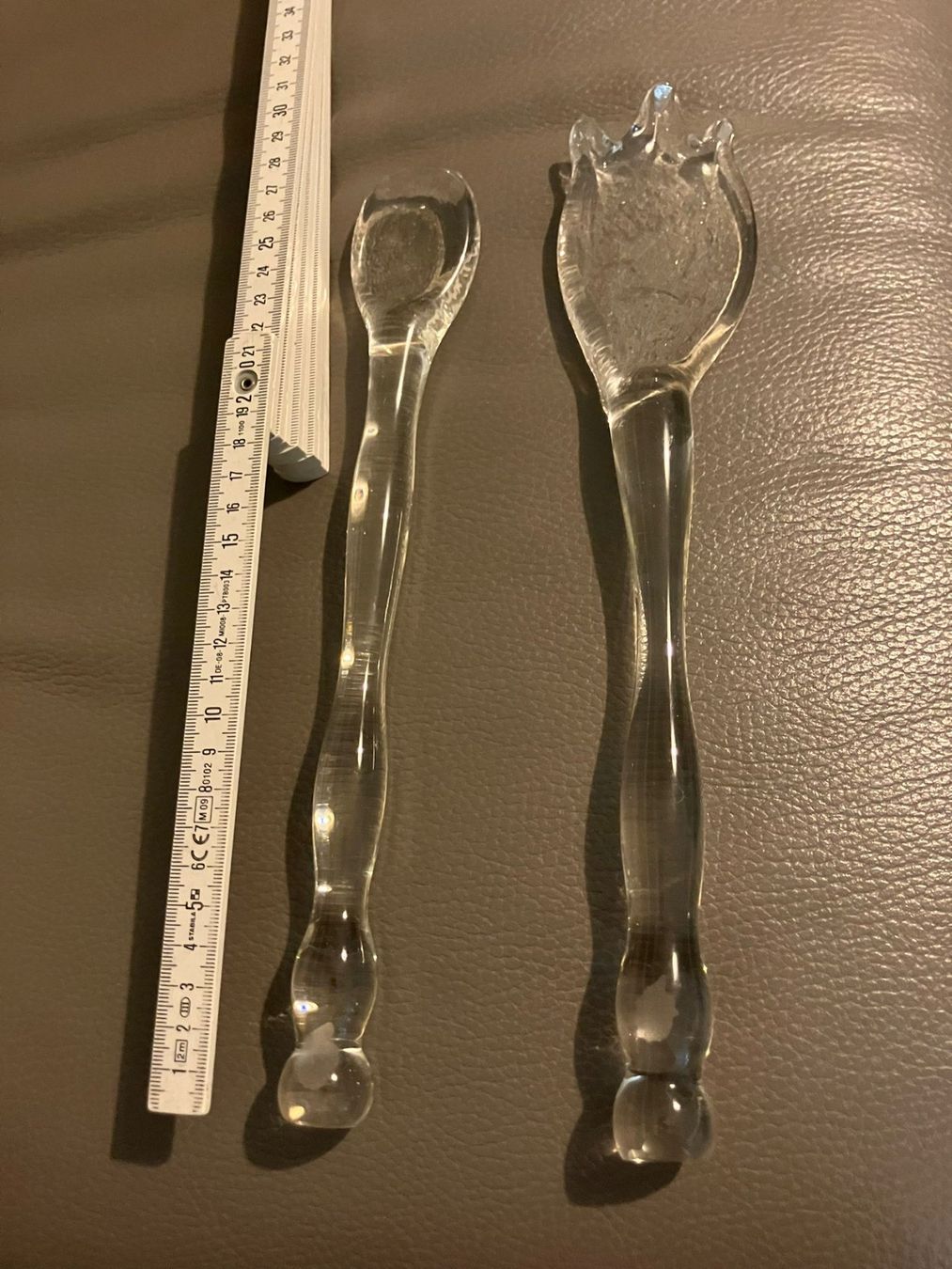 Set di posate: Posate per insalata in vetro – Usato da Melano venduto da H-Sara 1