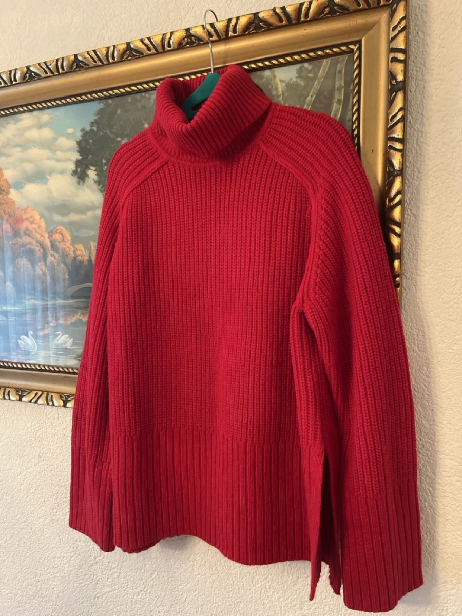 Maglioni & Felpe: Wunderschöner,Gereinigt Gr L Strickpullover mit Rollkragen, – Usato da Zürich venduto da drn_77z5 5