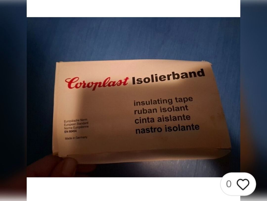 Componenti elettronici: 18 Stück Isolierband Coroplast 302 – Nuovo (secondo la descrizione) da Nürensdorf venduto da DANG3REUX