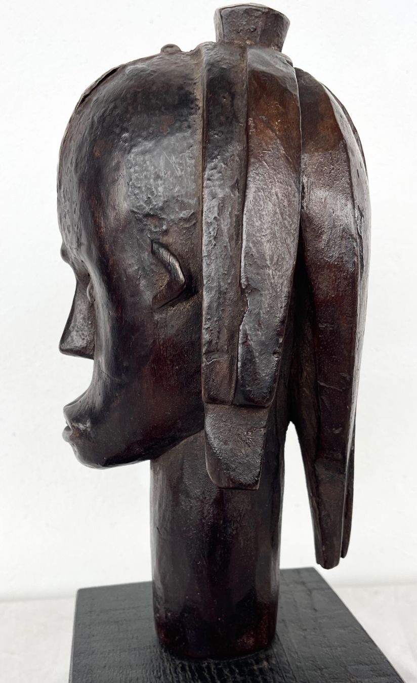 Skulpturen & Statuen: grosser ausdrucksstarker alter Fang Kopf Gabun H 25,5 cm – Gebraucht aus Rüthi (Rheintal) von Kunsthaus777 9