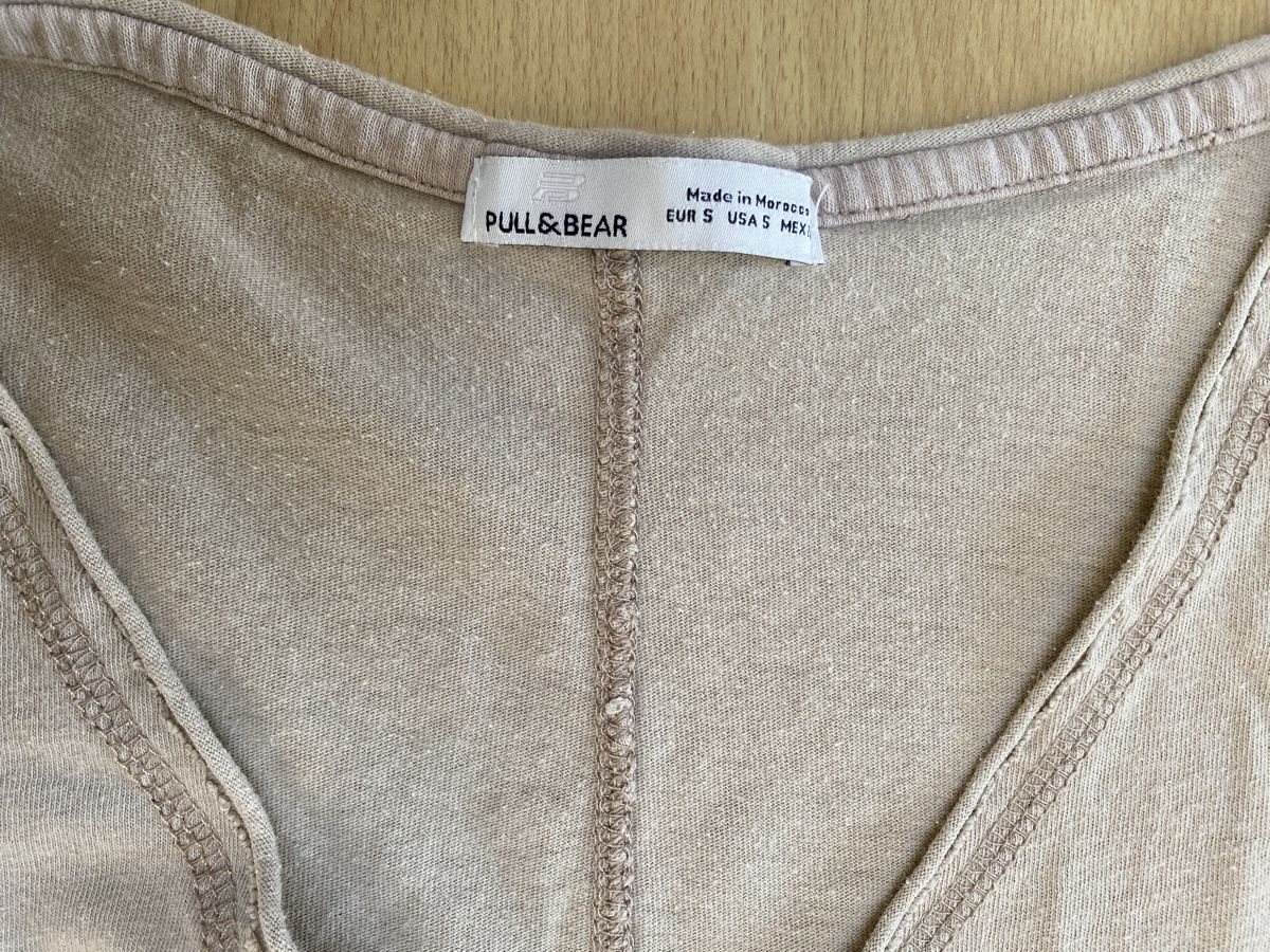 Pull&Bear Top: Pull&Bear Top, Grösse S, Beige - Sommer – Usato da Buochs venduto da H16 1