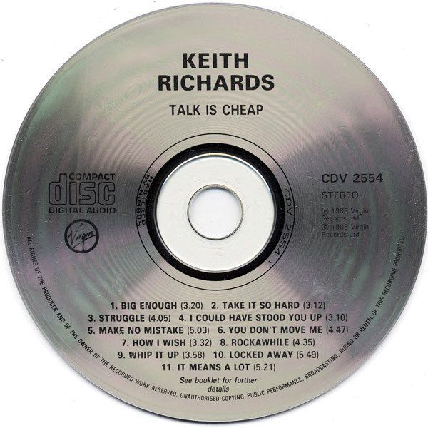 CD: Keith Richards – Talk Is Cheap – Usato da St.Gallen venduto da jalamusic 2