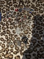 Schmuckstücke Konvolut Ohrringe Anhänger Ringe Perlen Glitze