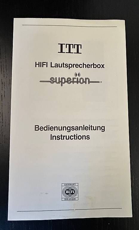 Casse acustiche: ITT HIFI Lautsprecherboxen Superion 1200  – Usato da Steffisburg venduto da brasilien81 3
