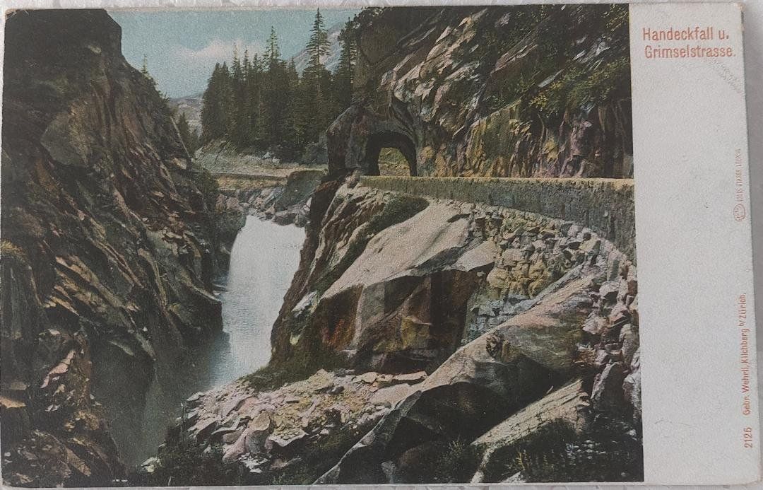 Cartoline postali: HANDECK Aarefall - Grimselstrasse – Usato da Delémont venduto da Domdom1