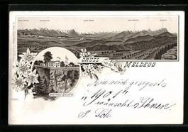Litho Walzenhausen, Gasthaus Meldegg, Pa