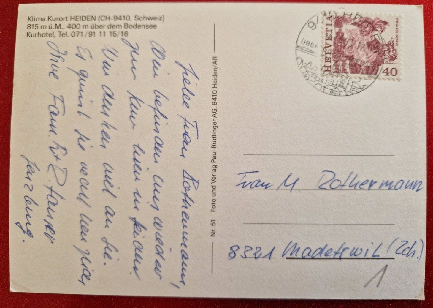 Cartoline postali: Winterliches Heiden, gelaufen – Nuovo (secondo la descrizione) da Melchnau venduto da Fishel 1