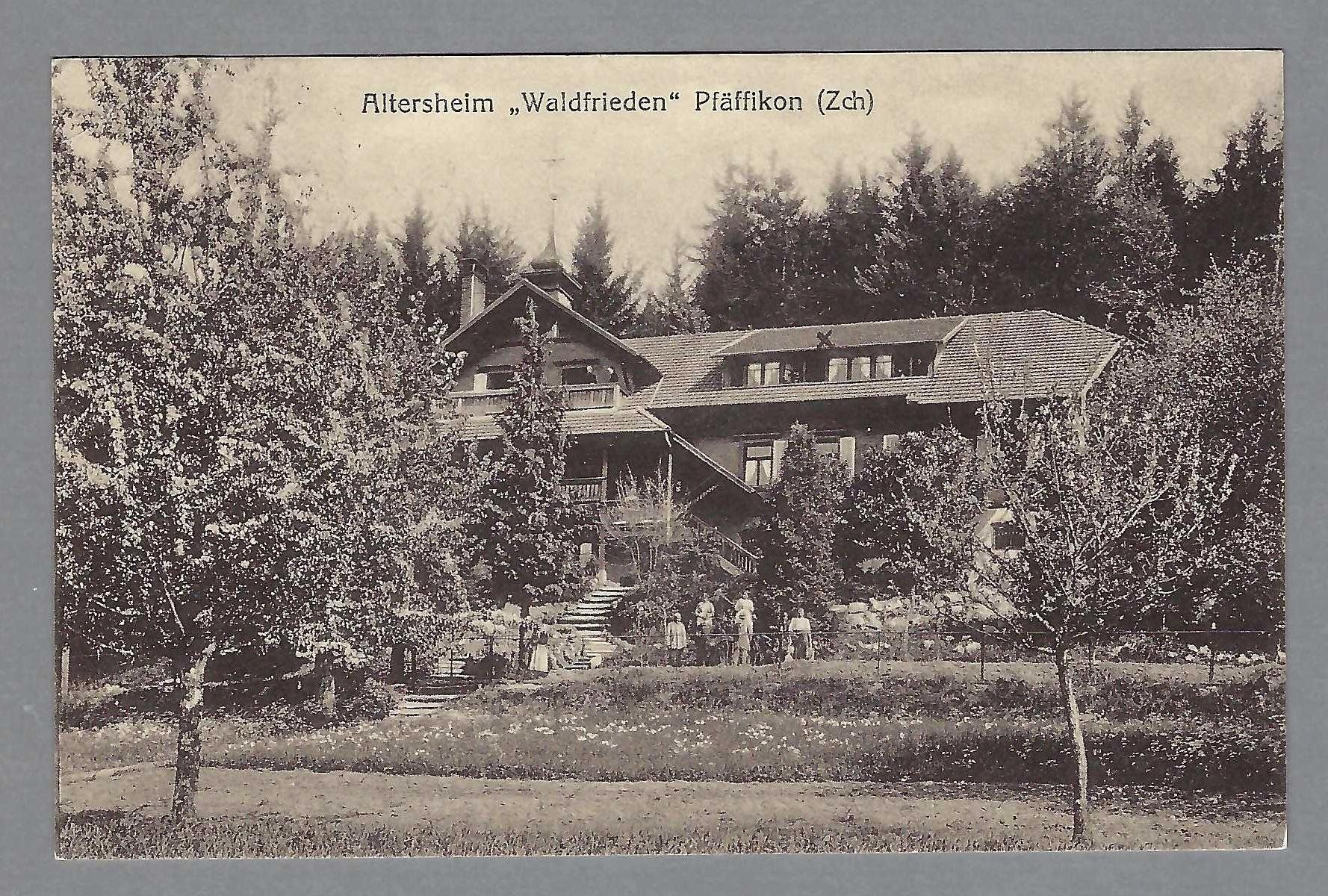Cartoline postali: 1927, PFÄFFIKON, ALTERSHEIM WALDFRIEDEN – Usato da Pura venduto da ulisse1957
