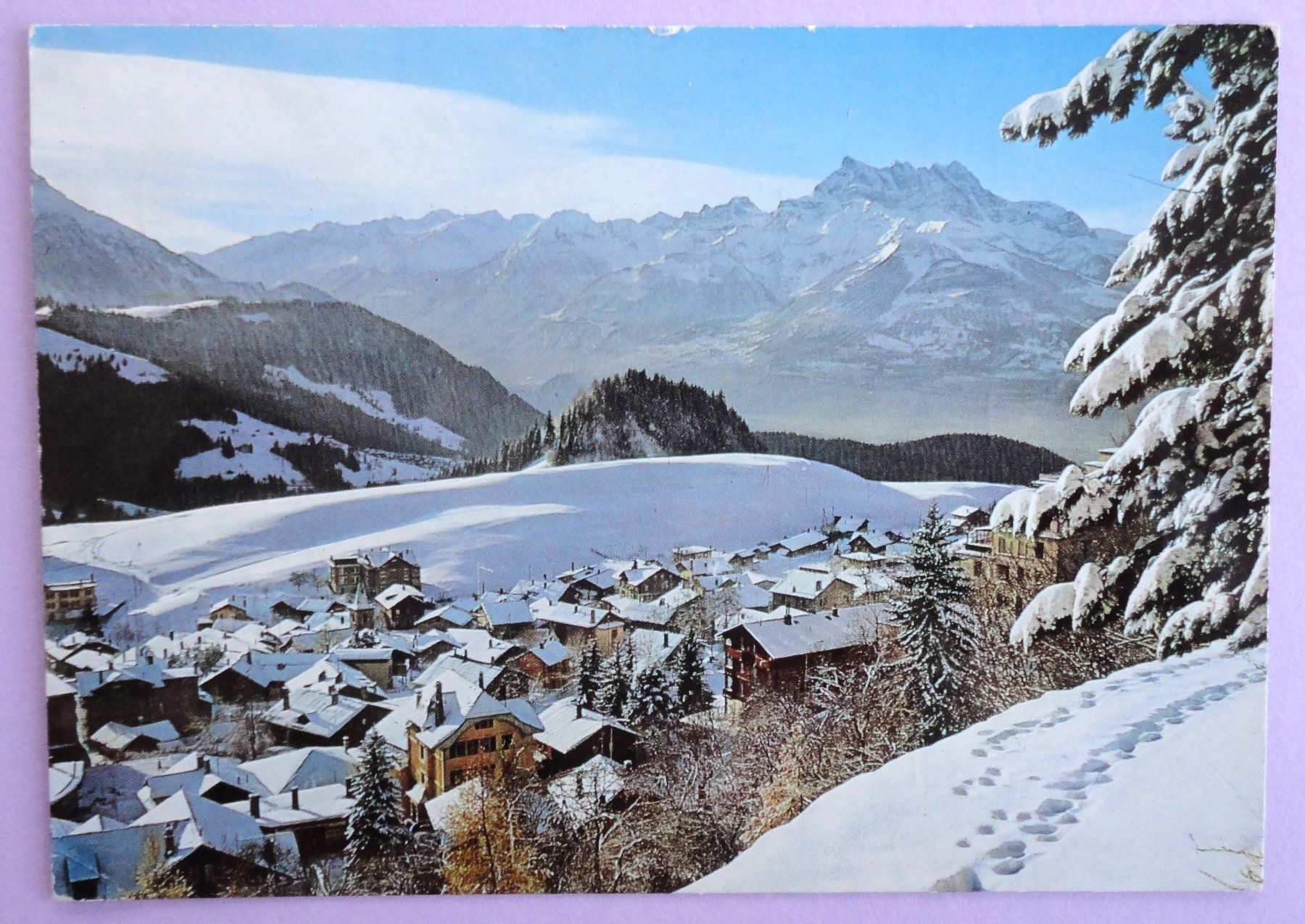 Cartoline postali: Leysin, les Dents du Midi – Difettoso da Fétigny venduto da Billy2miny