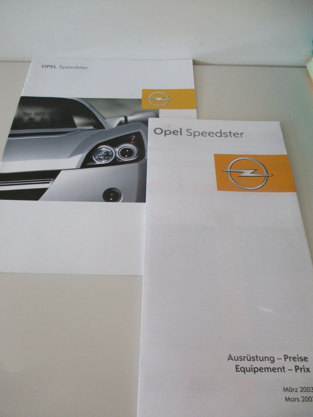 Opel Dokumente: PROSPEKT OPEL SPEEDSTER INKL. PREISLISTE – Gebraucht aus Langnau i. E. von Superseven69