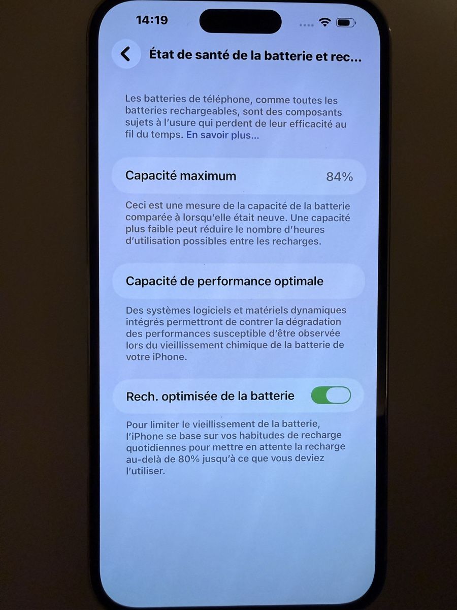Apple Handys / Smartphones: iPhone 14 Pro Max 128GB blanc, 84% capacite batterie – Gebraucht aus Vessy von agn_6kjd 2