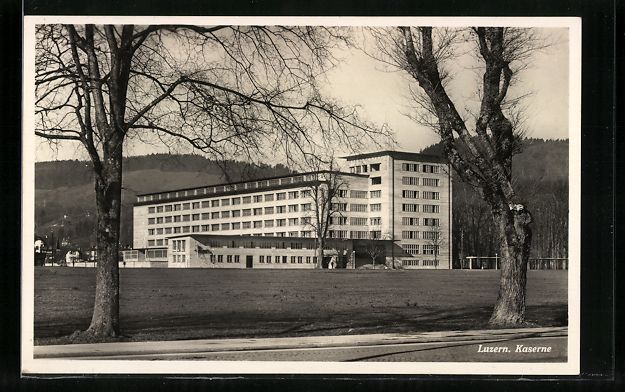 Cartoline postali: AK Luzern, Blick zur Kaserne – Usato da Berlin venduto da bartko-reher