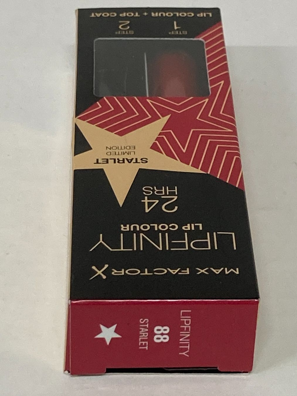 Maquillage: MAX FACTOR Lipfinity  Lip Colour + Top Coat # 88 STARLET – Neuf (Voir description) à Vezia par Aquarius_Age 1