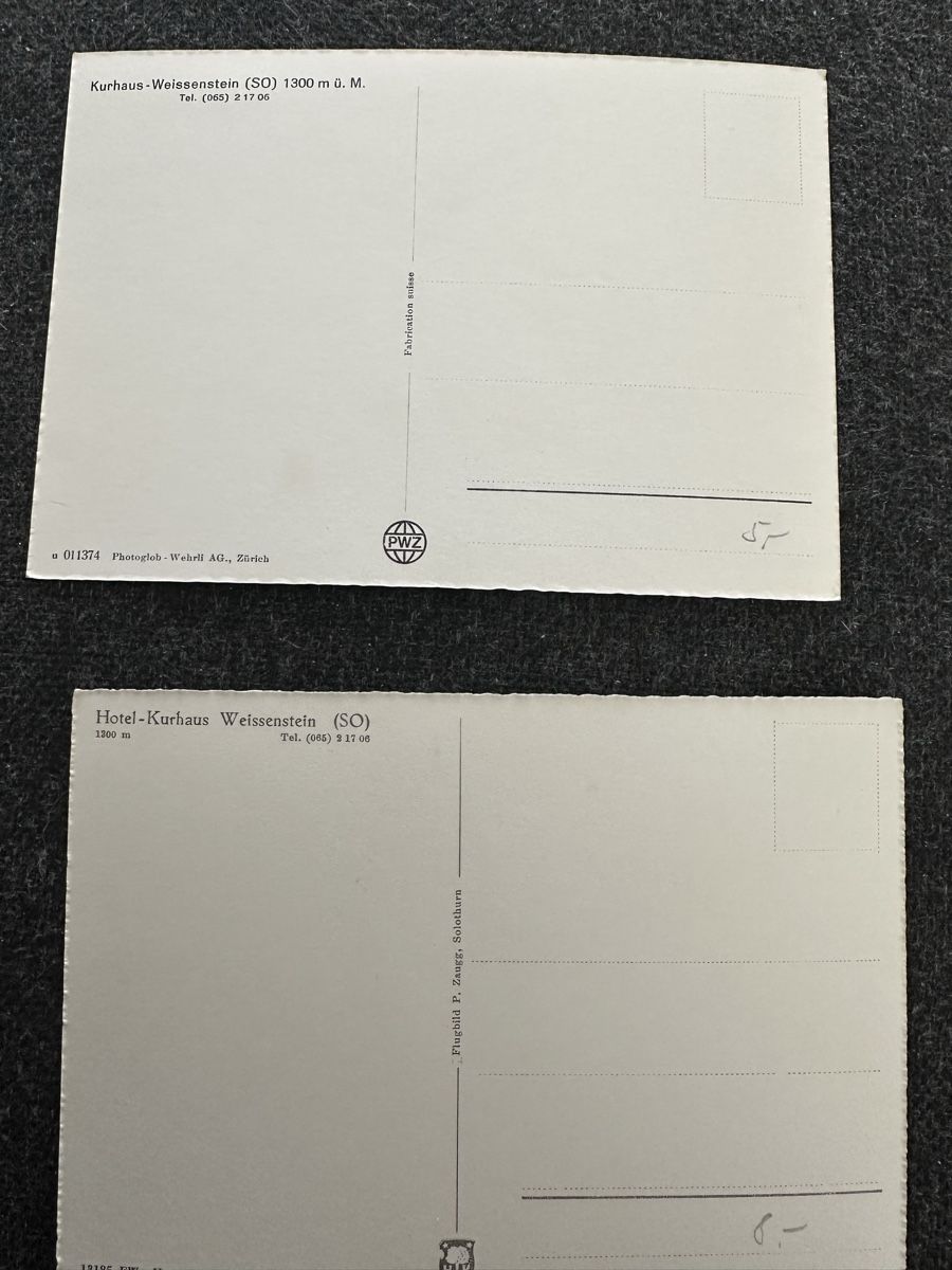 Cartoline postali: 7 AK Weissenstein ab ca. 1930 – Usato da Wettingen venduto da OttoNeuerName 4