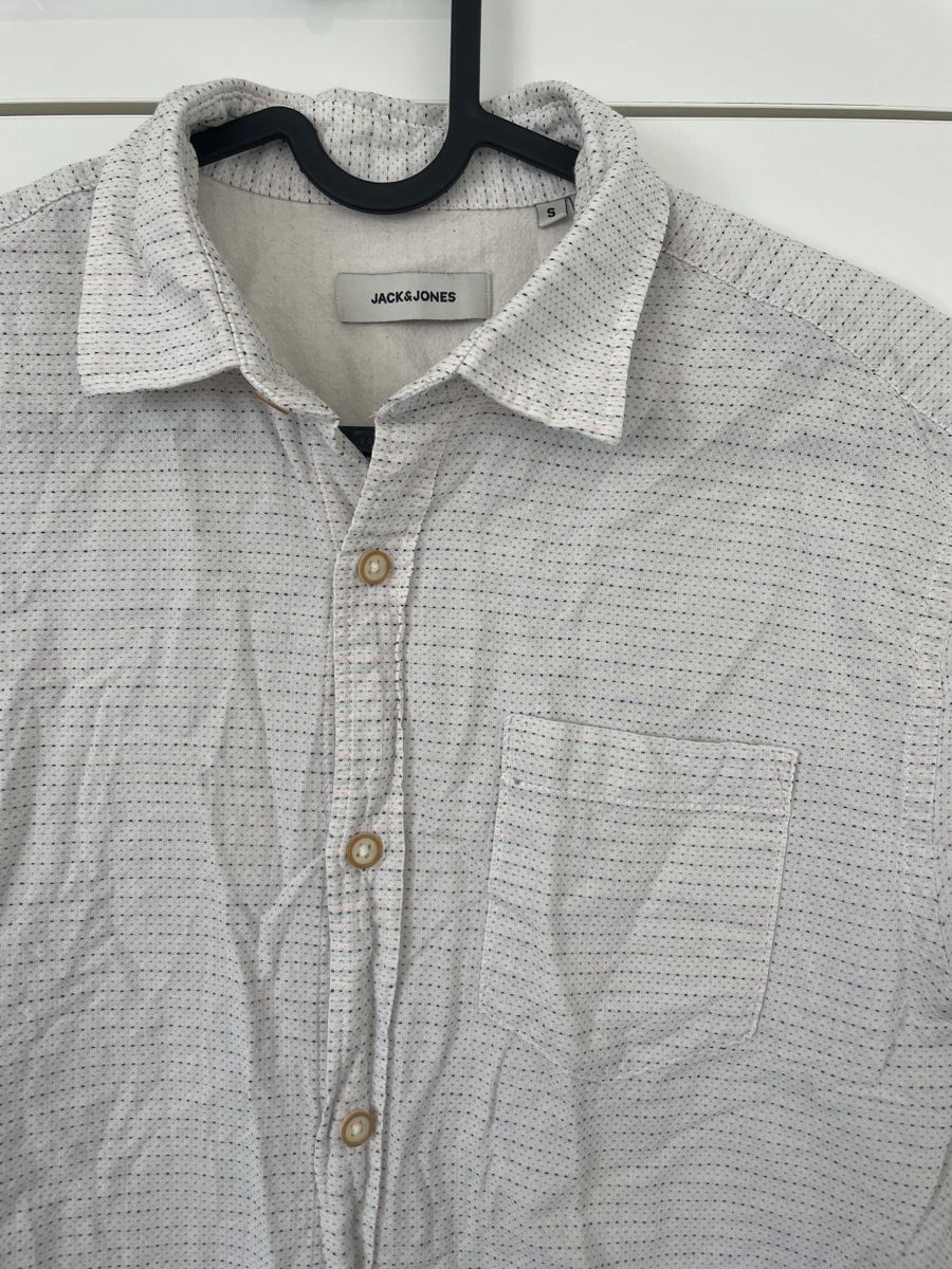 Camicie: Jack&Jones Herrenhemd Kurzarm Gr. S beige gestreift – Nuovo (secondo la descrizione) da Arbon venduto da llaauraa
