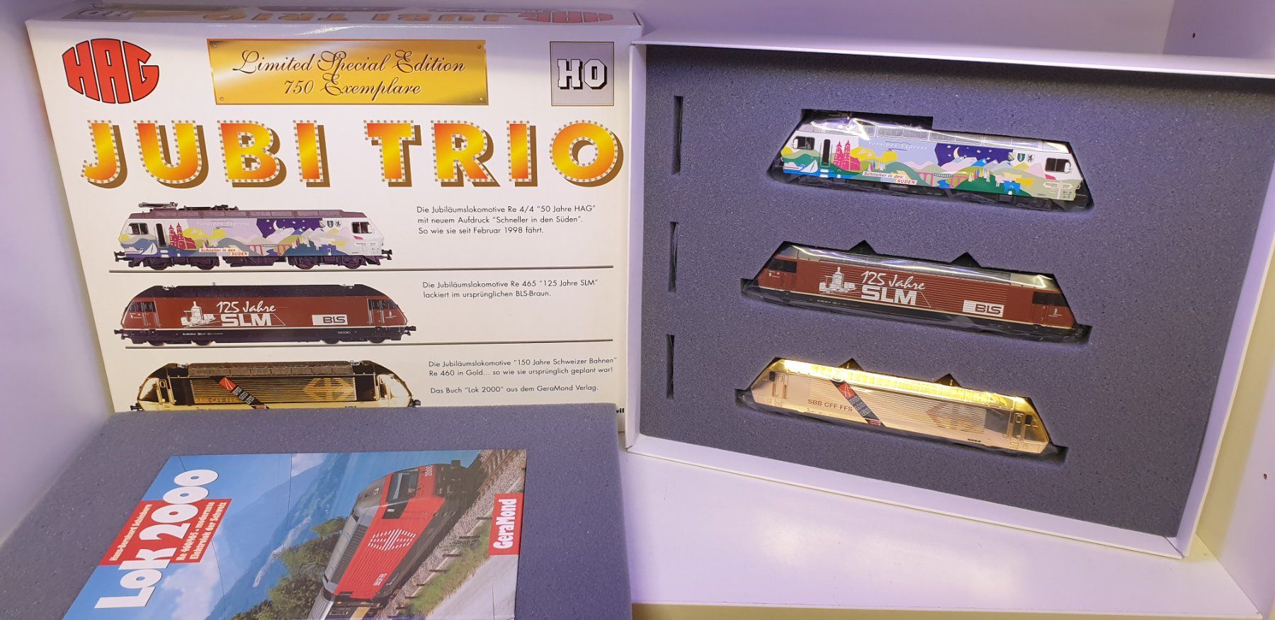 Hag Trains électriques: Hag  SBB BLS Jubi Trio H0/AC Nr. 078 – Neuf avec emballage d'origine à Neuenhof par ludovicco
