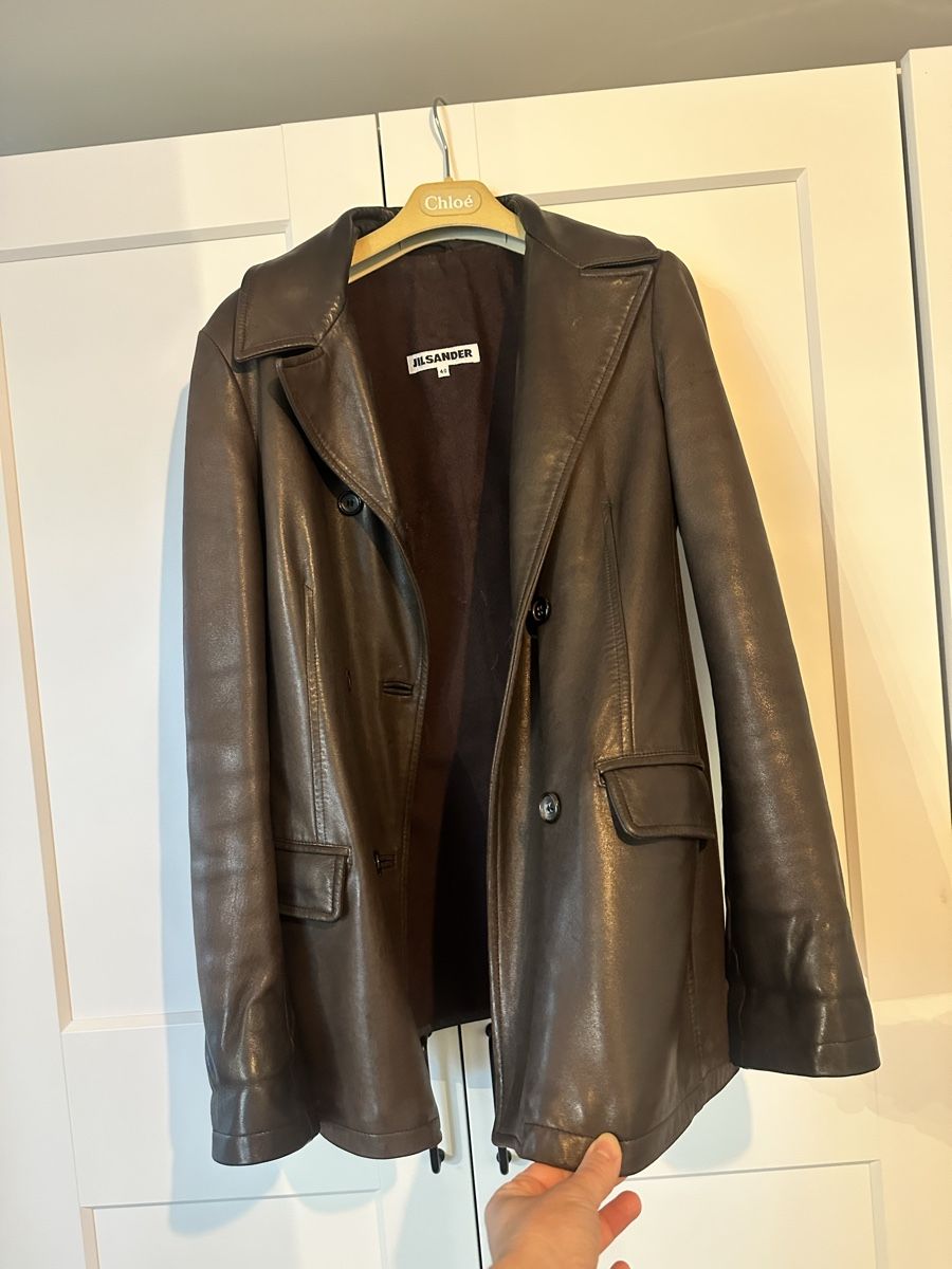 Jil Sander Giacche: Jil Sander Lederjacke braun – Usato da Zürich venduto da millaiana 4