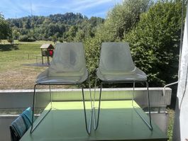 Stapelstühle transparent "dal Segno" 2 Stk. gebraucht